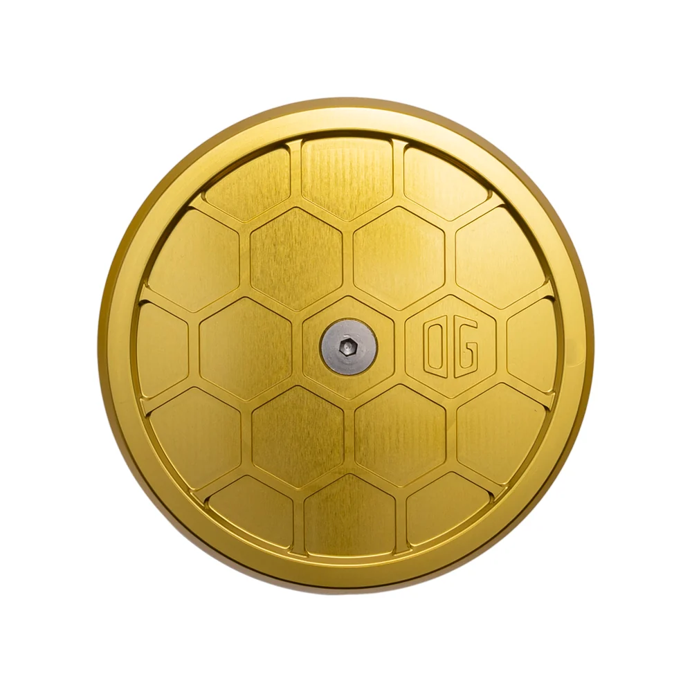 original_garage_moto_round_air_cleaner_cover-honeycomp_5_5_gold