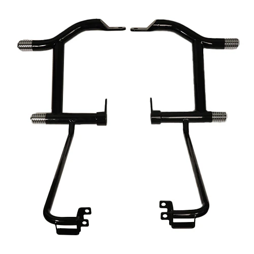 original_garage_moto_rear_crash_bar_2014-2025_bagger_black_blue_sliders